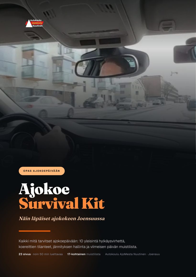 Ajokoe Survival Kit -oppaan kansi