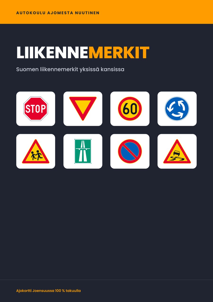 Liikennemerkkiopas ja tehtävävihko